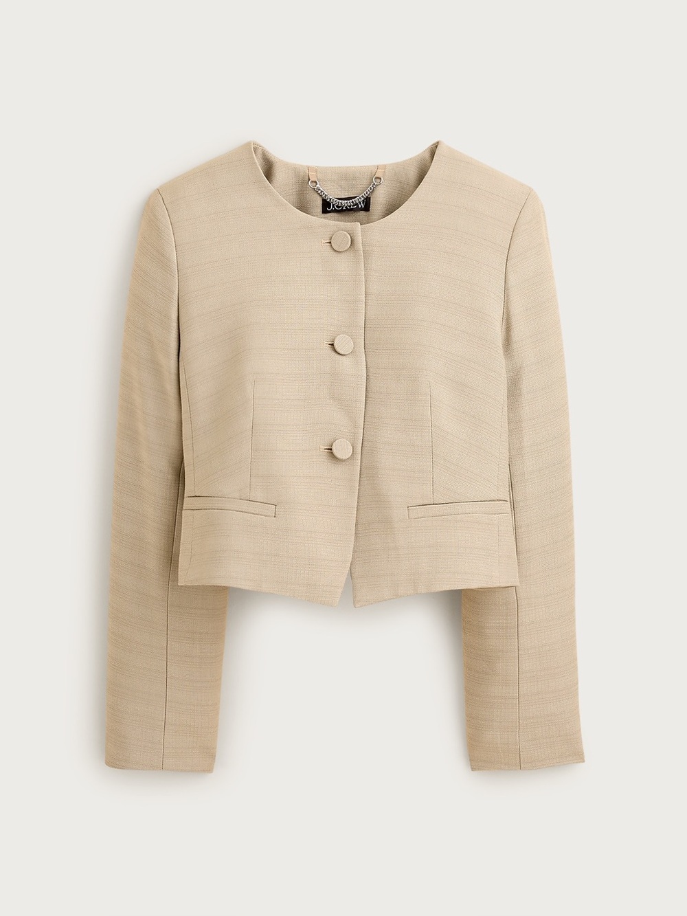 NWT J.Crew women's cropped blazer sz 8 washed hazelwood (C)